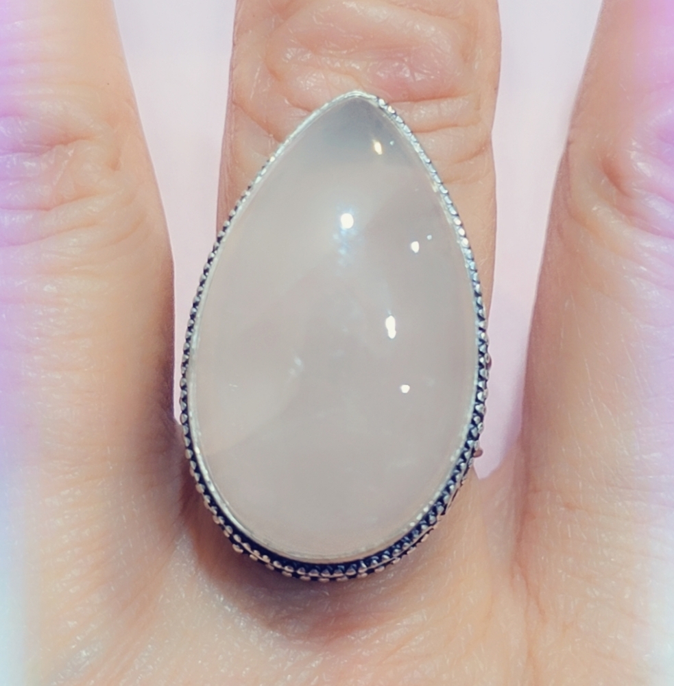 Rose Quartz Gemstone Ring